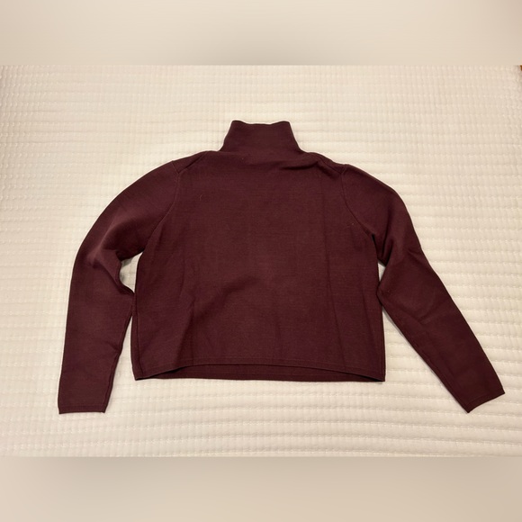 & Other Stories Turtleneck Sweater in Eggplant - Picture 2 of 4